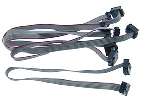 Pack of 5 - IDC Jumper Cable Female-Female 2x3 (6 Pin) 12in.
